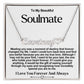 Soulmate Name Necklace With Heart