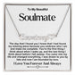 Soulmate Name Necklace With Heart