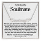 Soulmate Name Necklace With Heart