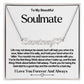 Soulmate Name Necklace With Heart