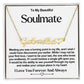 Soulmate Name Necklace With Heart