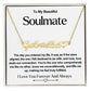 Soulmate Name Necklace With Heart