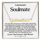 Soulmate Name Necklace With Heart