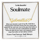 Soulmate Name Necklace With Heart