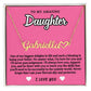 To Daughter From Father Personalized Name Necklace