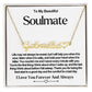 Soulmate Name Necklace With Heart