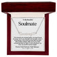 Soulmate Name Necklace With Heart