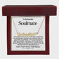 Soulmate Name Necklace With Heart