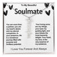Soulmate Vertical Personalized Valentine Name Necklace