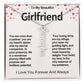 Girlfriend Vertical Personalized Valentine Name Necklace