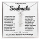 Soulmate Vertical Personalized Valentine Name Necklace