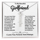 Girlfriend Vertical Personalized Valentine Name Necklace