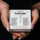 To My Beautiful Soulmate Vertical Name Necklace