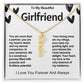 Girlfriend Vertical Personalized Valentine Name Necklace