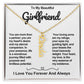 Girlfriend Vertical Personalized Valentine Name Necklace