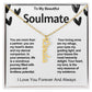Soulmate Vertical Personalized Valentine Name Necklace
