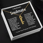 To My Beautiful Soulmate Vertical Name Necklace