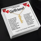 Girlfriend Vertical Personalized Valentine Name Necklace