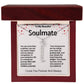 Soulmate Vertical Personalized Valentine Name Necklace