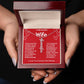 Wife Vertical Personalized Valentine Name Necklace