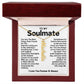 To My Soulmate Vertical Name Necklace- You Are The Best Thing I Ever Found On The Internet