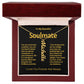 To My Beautiful Soulmate Vertical Name Necklace