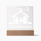 Night Light Plaque- Christmas Nativity Scene