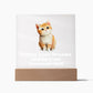Square Night Light Plaque - Be Your Awesome Self Kitten Cat