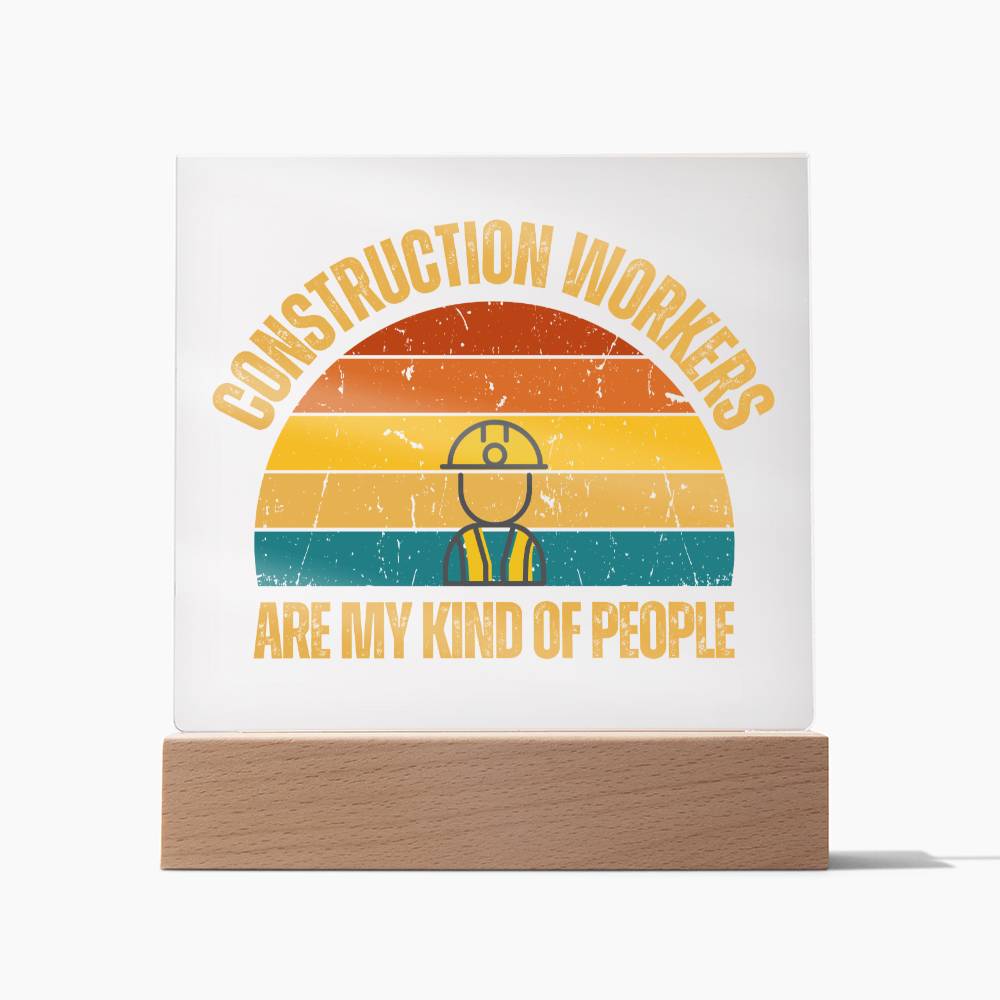 Construction Workers Plaque