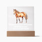 Square Night Light Plaque - Be Your Awesome Self Horse
