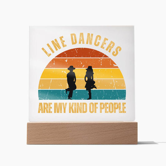 Line Dancers Plaque