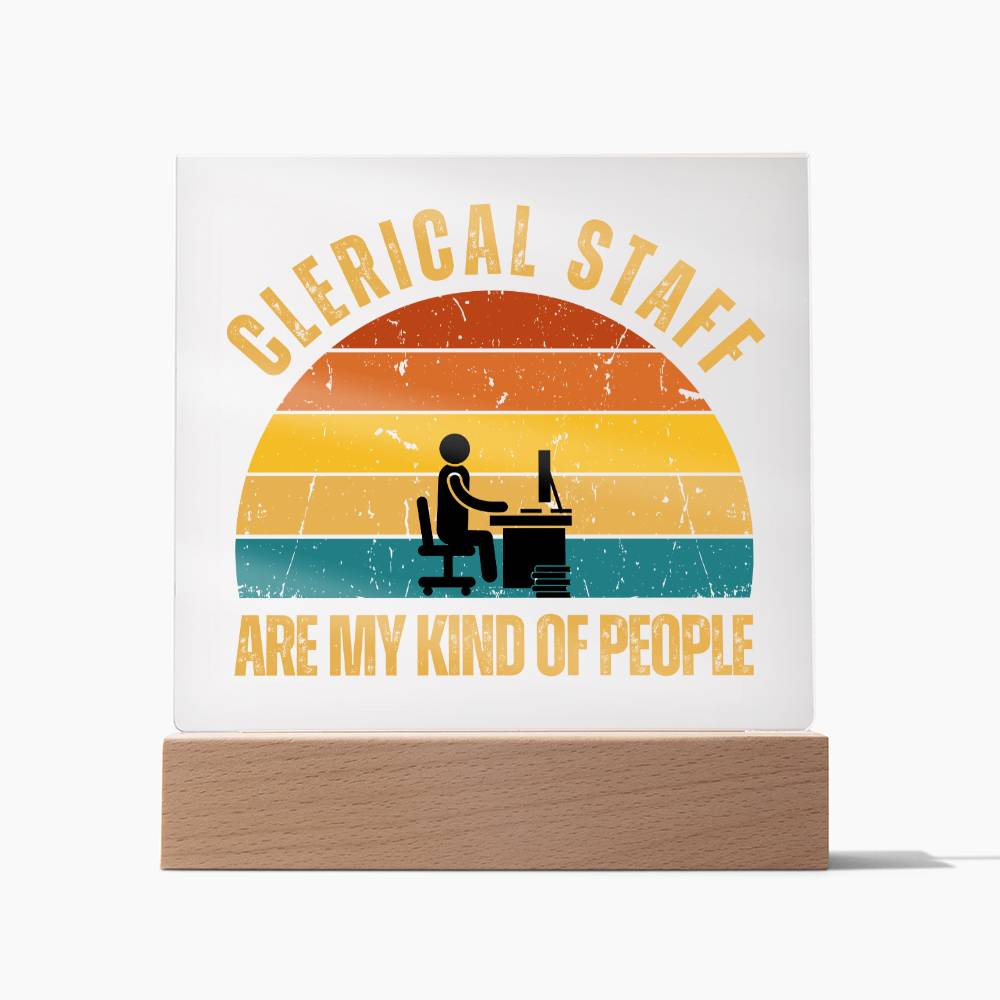 Clerical Staff Plaque