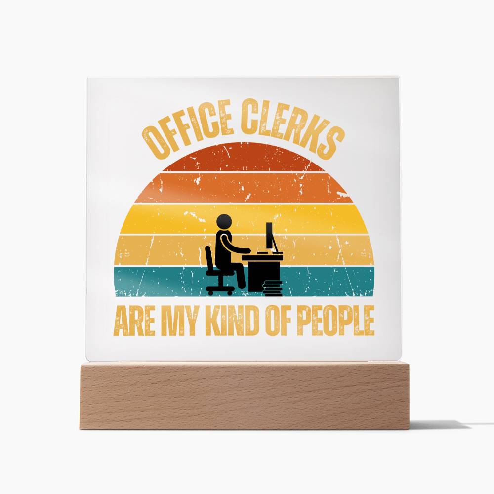 Office Clerks Plaque