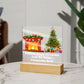 Night Light Plaque- Fireplace & Christmas Tree