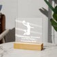 Square Night Light Plaque - Be Your Awesome Self Basketball