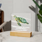 Square Night Light Plaque - Be Your Awesome Self Sea Turtle