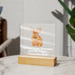 Square Night Light Plaque - Be Your Awesome Self Parrot