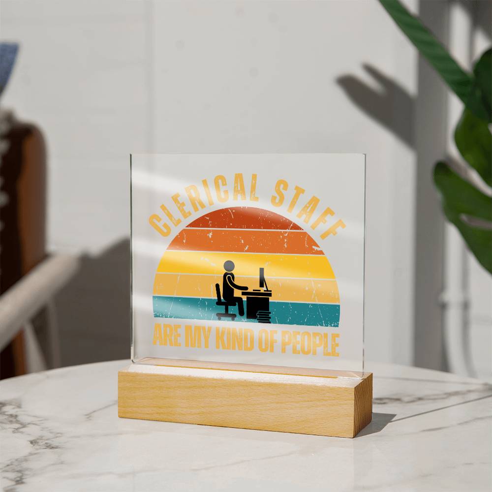 Clerical Staff Plaque