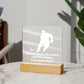 Square Night Light Plaque - Be Your Awesome Self -Hockey