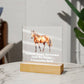Square Night Light Plaque - Be Your Awesome Self Horse