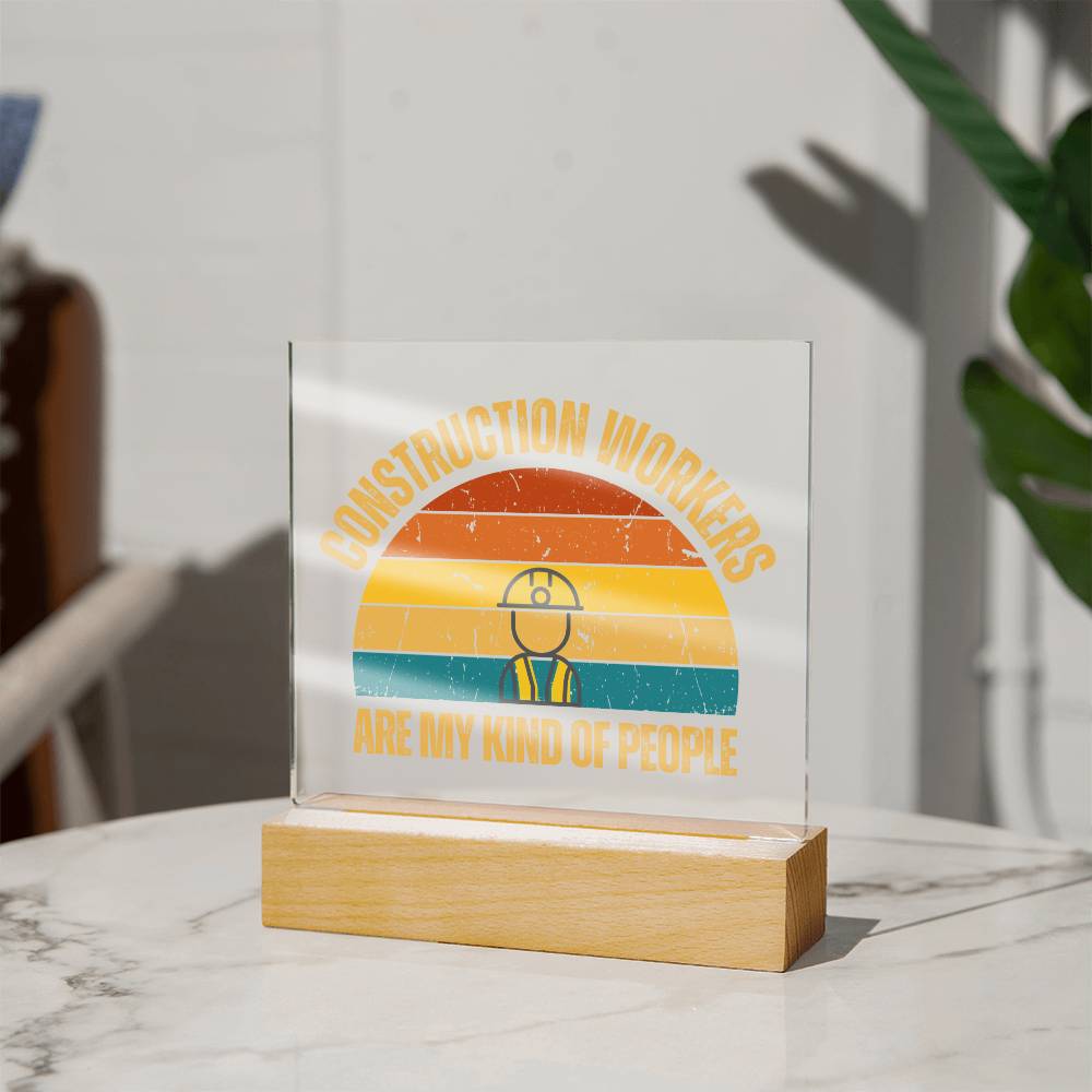 Construction Workers Plaque