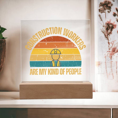 Construction Workers Plaque
