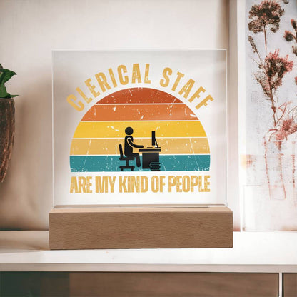 Clerical Staff Plaque
