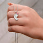 New Mom Baby Feet Birthstone Necklace