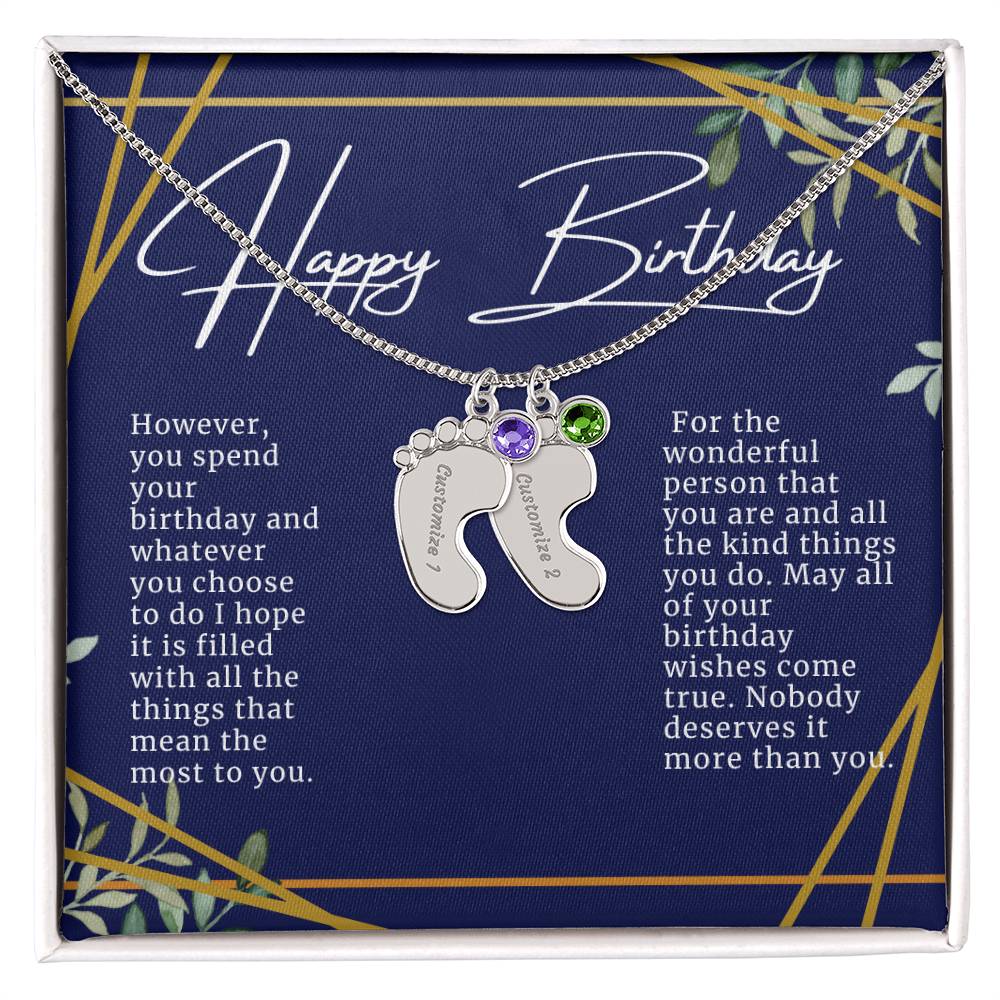 Happy Birthday Necklace