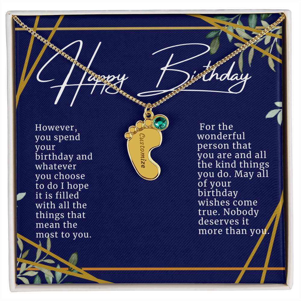 Happy Birthday Necklace