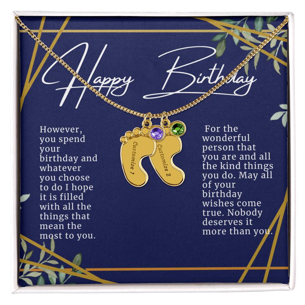 Happy Birthday Necklace