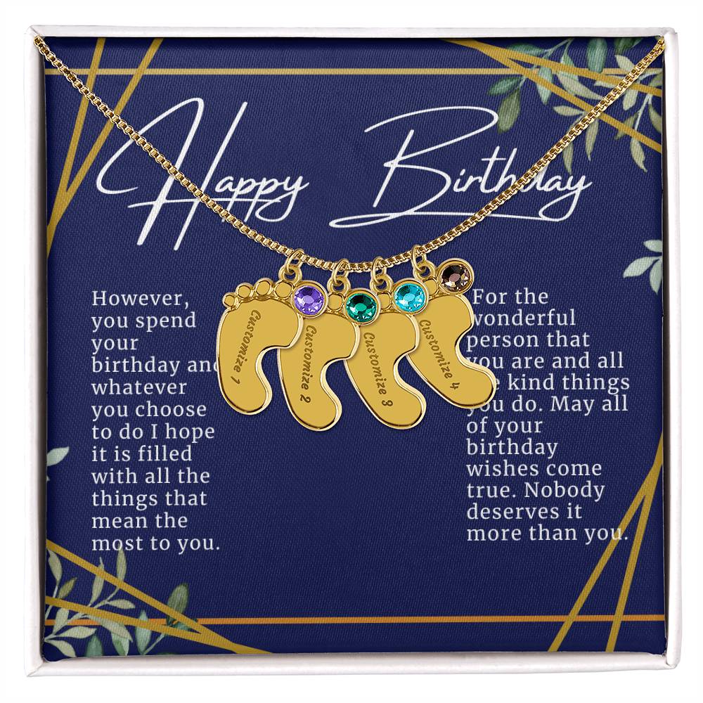 Happy Birthday Necklace