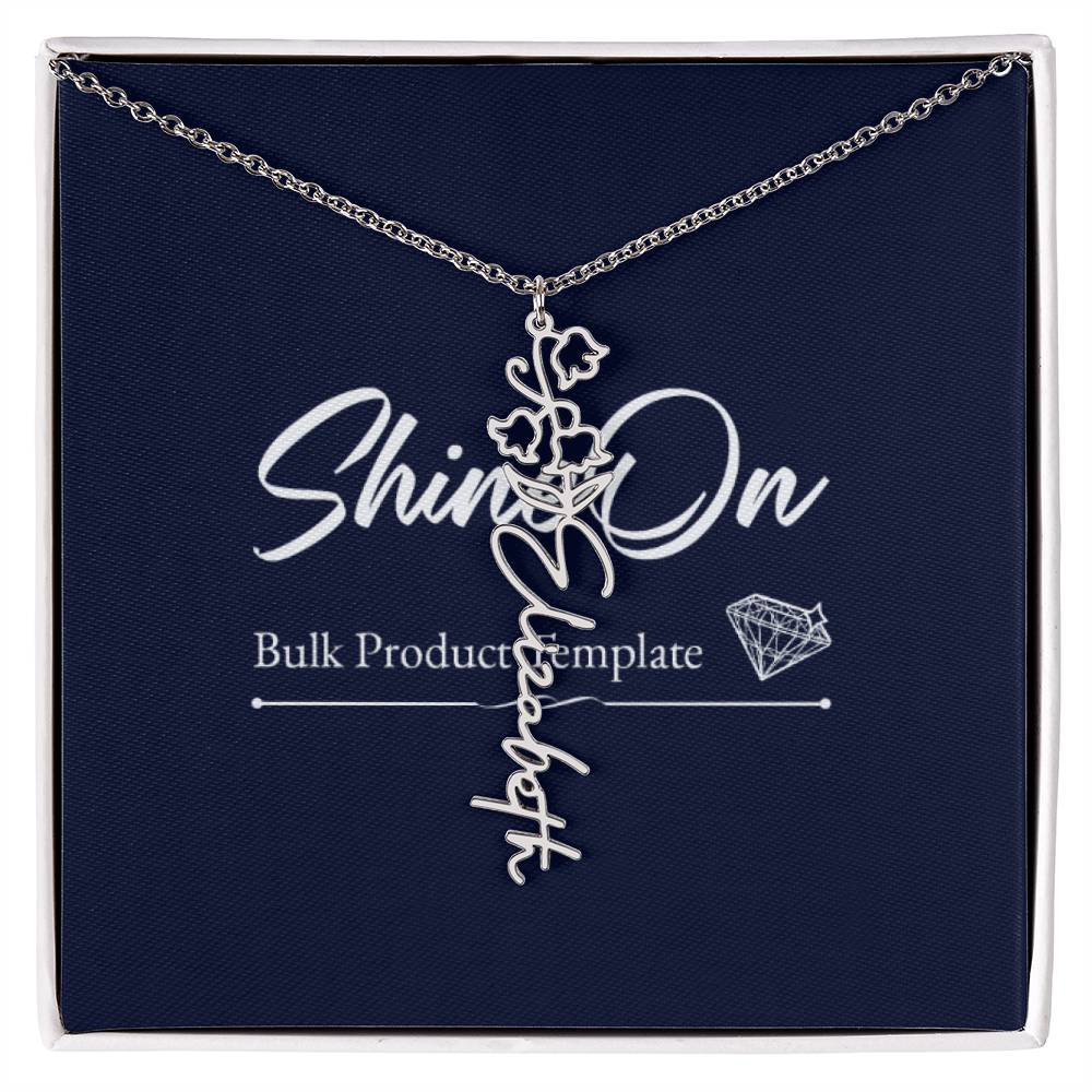 Mom Flower Name Necklace