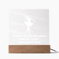 Square Night Light Plaque - Be Your Awesome Self Ballerina